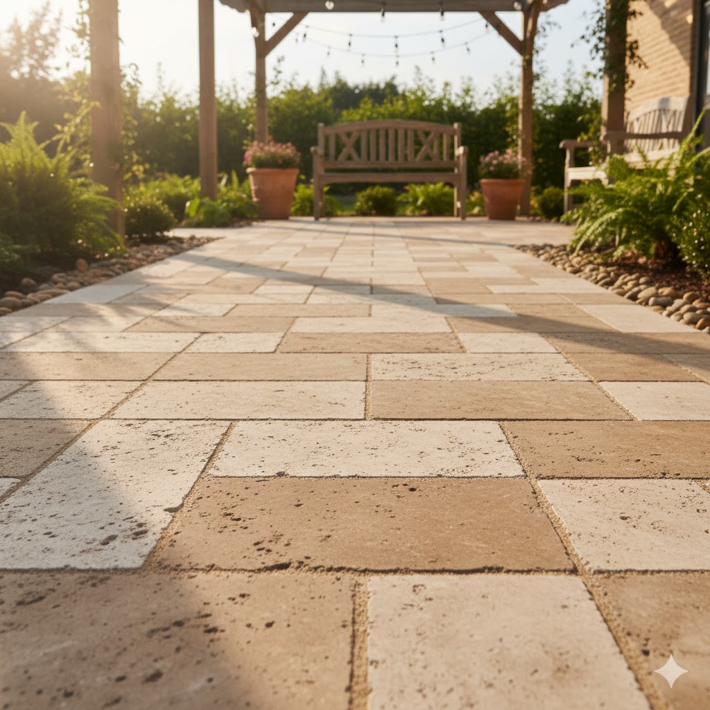 Afyonkarahisar İscehisar Satılık Traverten Bahçe Zemin Döşemesi